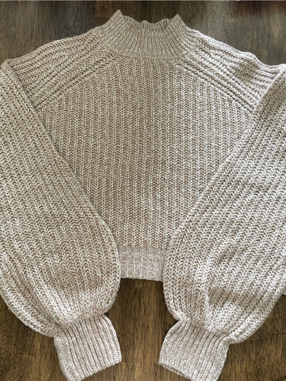 Streetwear Society Chunky Knit Sweater – Size M – Beige/Taupe